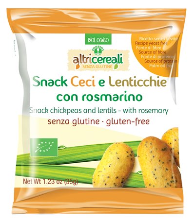 ALTRICEREALI SNACK CECI E LENTICCHIE CON ROSMARINO 35G