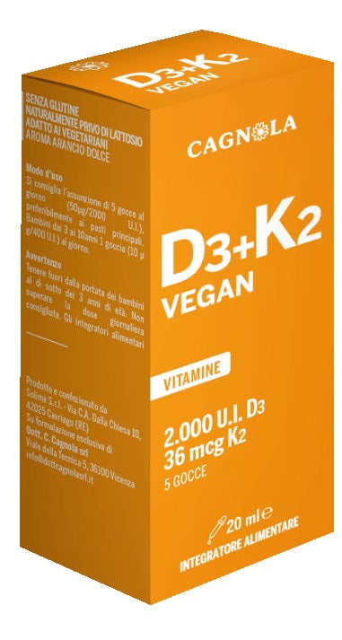 VITAMINA D3+K2 VEGAN 2000UI 20ML