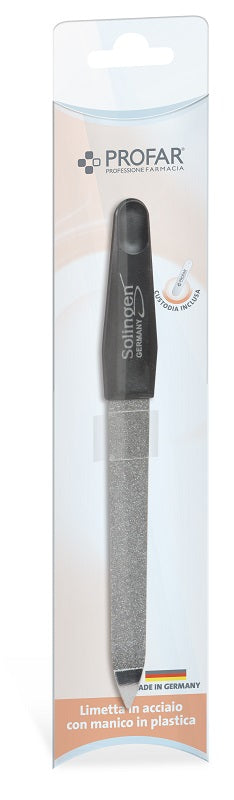 LIMETTA ACCIAIO MANICO PLASTICA PROFAR