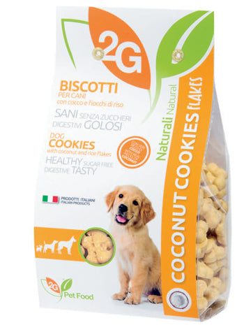 2G PET FOOD COCONUT COOKIES FLAKES - 350GR