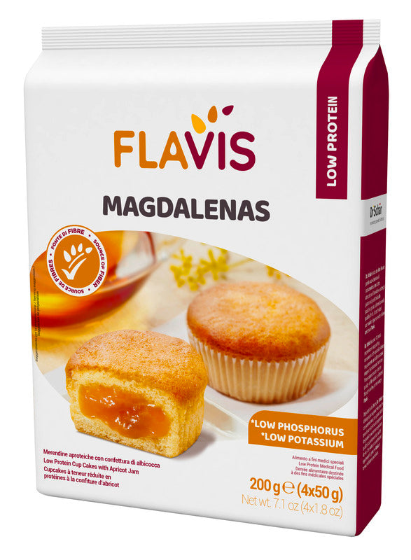 FLAVIS MAGDALENAS ALBICOCCA 4X50G