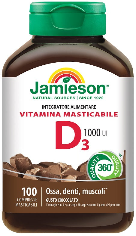 JAMIESON VITAMINA D MASTICABILE AL CIOCCOLATO