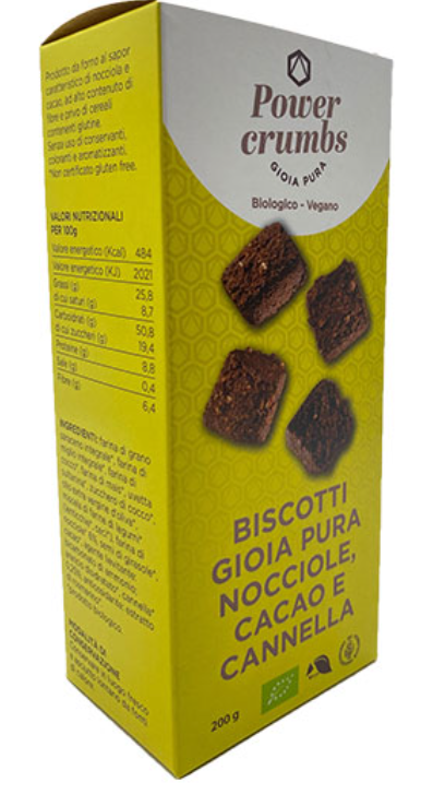BISCOTTI GIOIA PURA NOCCIOL/CACAO/CANNELLA BIO S/GL VEG - 200GR