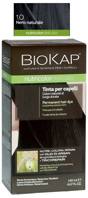 BIOKAP NUTRICOLOR DELICATO 1,0 NERO NATURALE