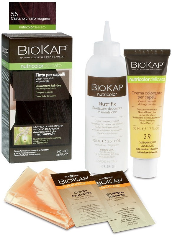 BIOKAP NUTRICOLOR DELICATO 5,5 CASTANO CHIARO MOGANO