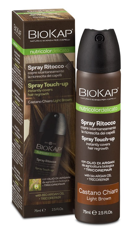 BIOKAP NUTRICOLOR DELICATO SPRAY RITOCCO CASTANO CHIARO