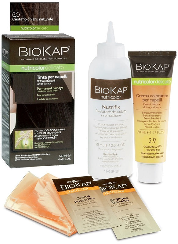BIOKAP NUTRICOLOR DELICATO 5,0 CASTANO CHIARO NATURALE