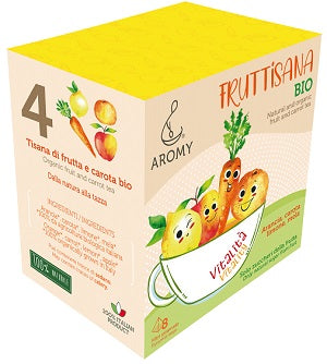 AROMY BIO FRUTTISANA VITALITA' | FRUTTA E CAROTA 8FILTRI 32GR