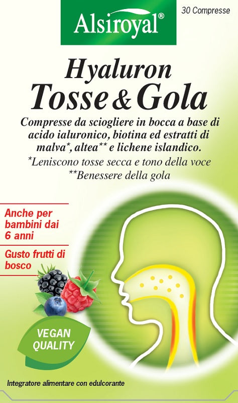 HYALURON TOSSE&GOLA 30CPR