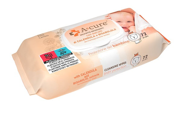 A+CURE BABY SALVIETTE CALENDULA & BISABOLOLO 72 PEZZI