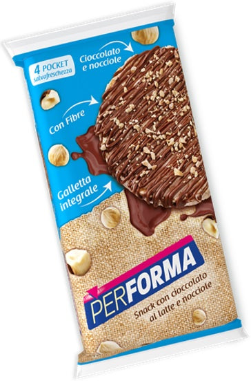 PERFORMA GALLETTE RICOPERTE NOCCIOLA 142G