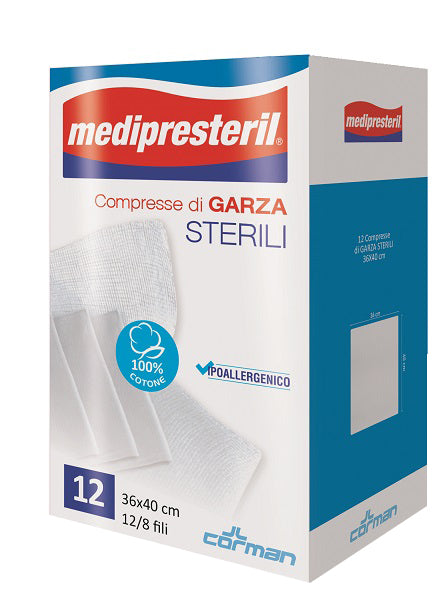 GARZA MEDIPRESTERIL 12/8 FILI 36X40