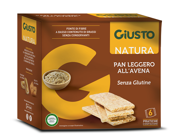 GIUSTO PAN LEGGERO AVENA 6X25G