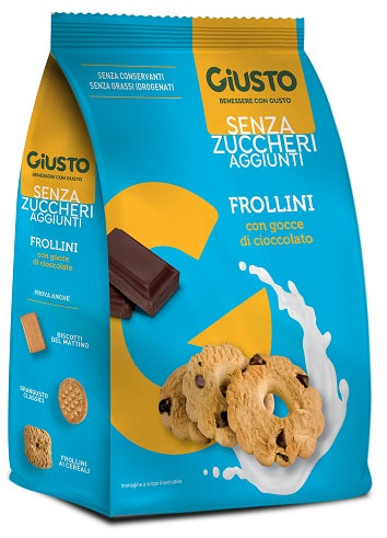 GIUSTO FROLLINI CON GOCCE DI CIOCCOLATO 350G