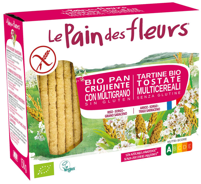 PAIN DES FLEURS TARTINE TOSTATE MULTICEREALI 150G