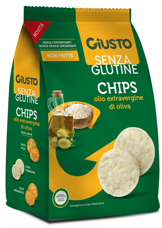 GIUSTO CHIPS OLIO EVO SENZA GLUTINE 40G