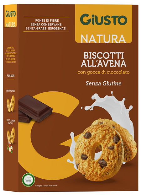 GIUSTO BISCOTTI AVENA CON CIOCCOLATO 250G