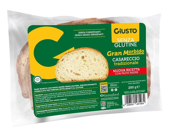GIUSTO GRAN MORBIDO PANE CASARECCIO 200G
