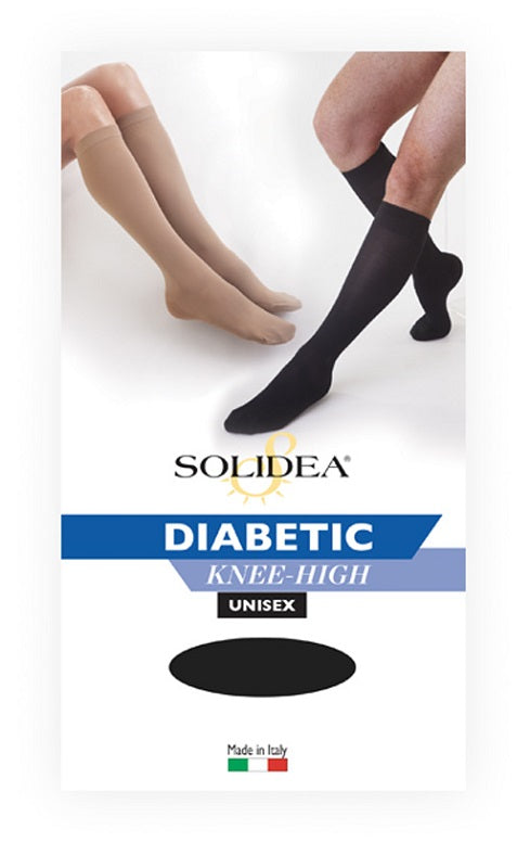 DIABETIC KNEE HIGH L NERO