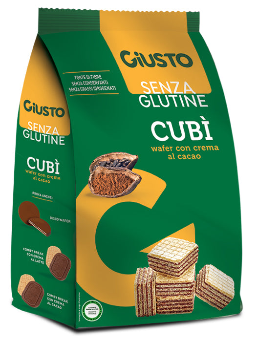 GIUSTO CUBI' WAFER CACAO 250G