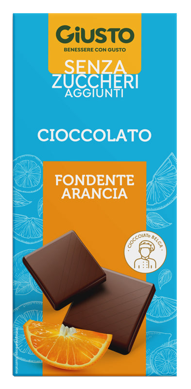 GIUSTO CIOCCOLATO FONDENTE CON ARANCIA 85G