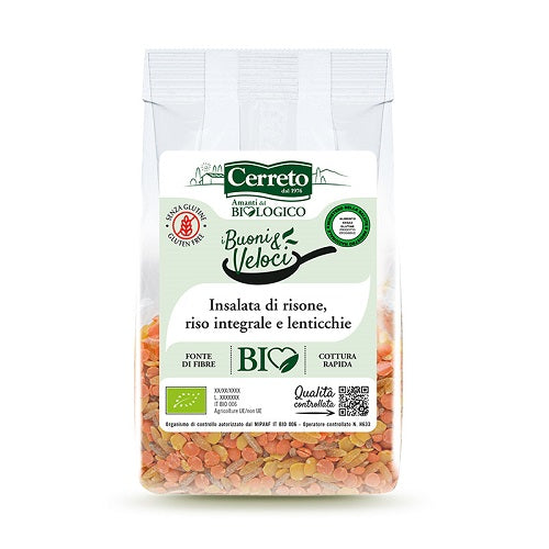 CERRETO BIO INSALATA RISO LENTICCHIE 140G