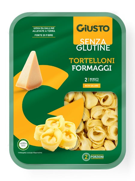 GIUSTO TORTELLONI FORMAGGIO SENZA GLUTINE 250G