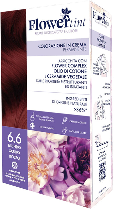 FLOWERTINT COLORAZIONE BIONDO ROSSO SCURO 6,6