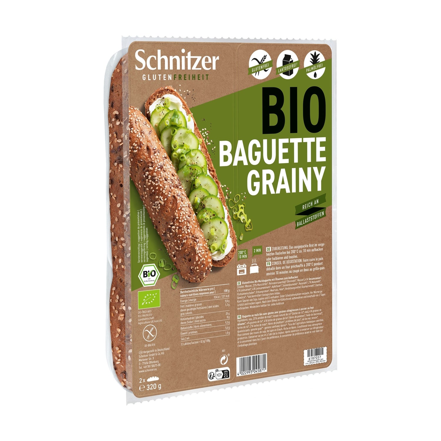 BAGUETTE GRAINY RUSTICA CON SEMI BIO