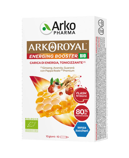 ARKOROYAL ENERGING BOOSTER BIO SENZA ZUCCHERI 10FIALE
