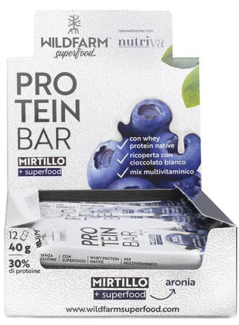 WILDFARM PRO BARRETTA MIRTILLO CIOCCOLATO BIANCO 12 PEZZI