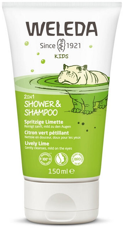 2IN1 KIDS SHOWER & SHAMPOO LIVELY LIME 150ML