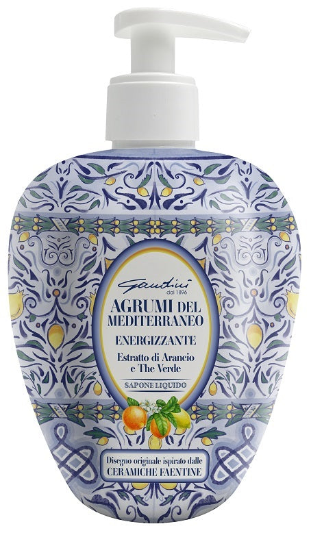 GANDINI AGRUMI DEL MEDITERRANEO SAPONE LIQUIDO PROFUMATO ENERGIZZANTE500ML