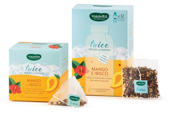 NEAVITA INFUSO TWICE MANGO IBISCO 12 PEZZI