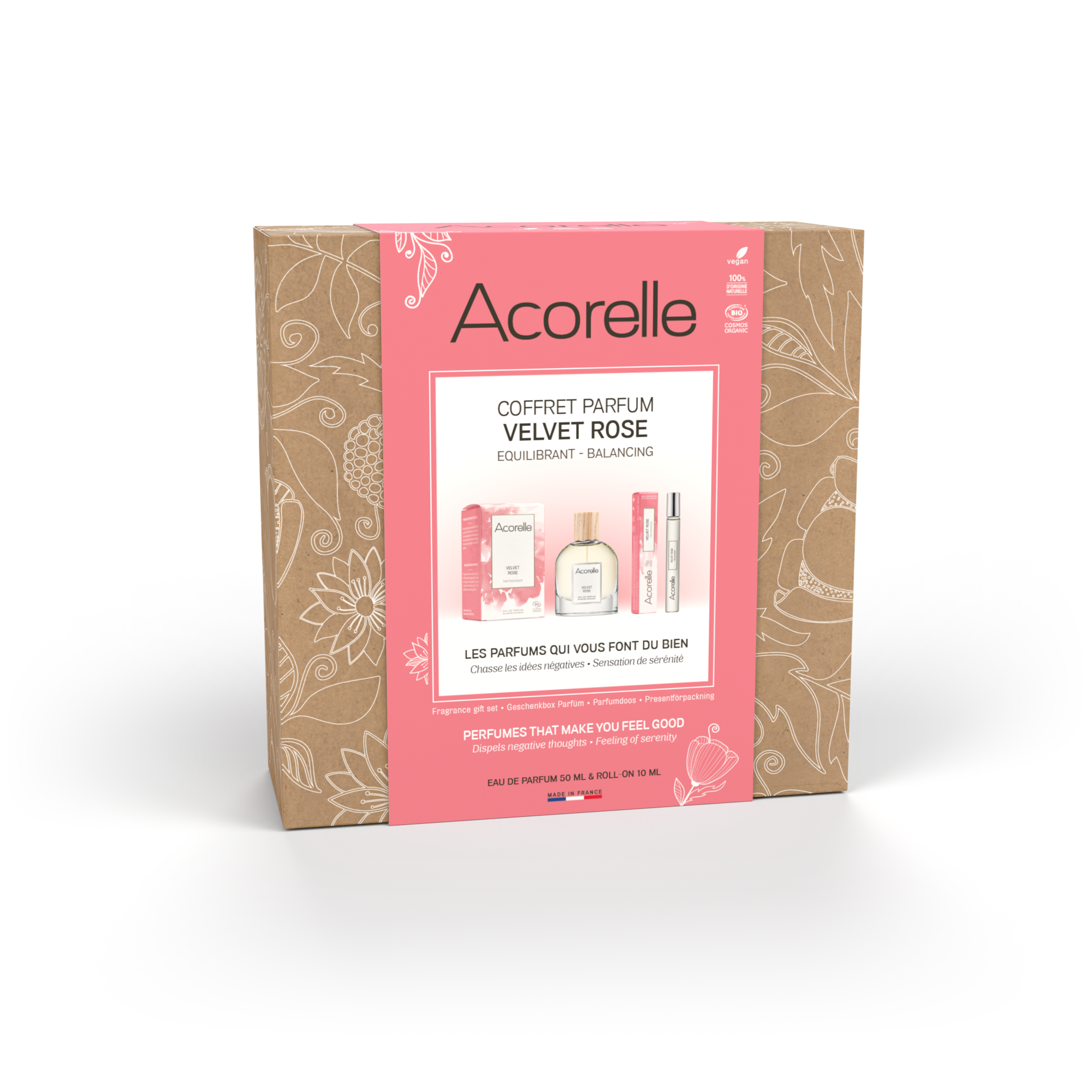 ACORELLE COFANETTO PROFUMO VELVET ROSE 50ML + 10ML