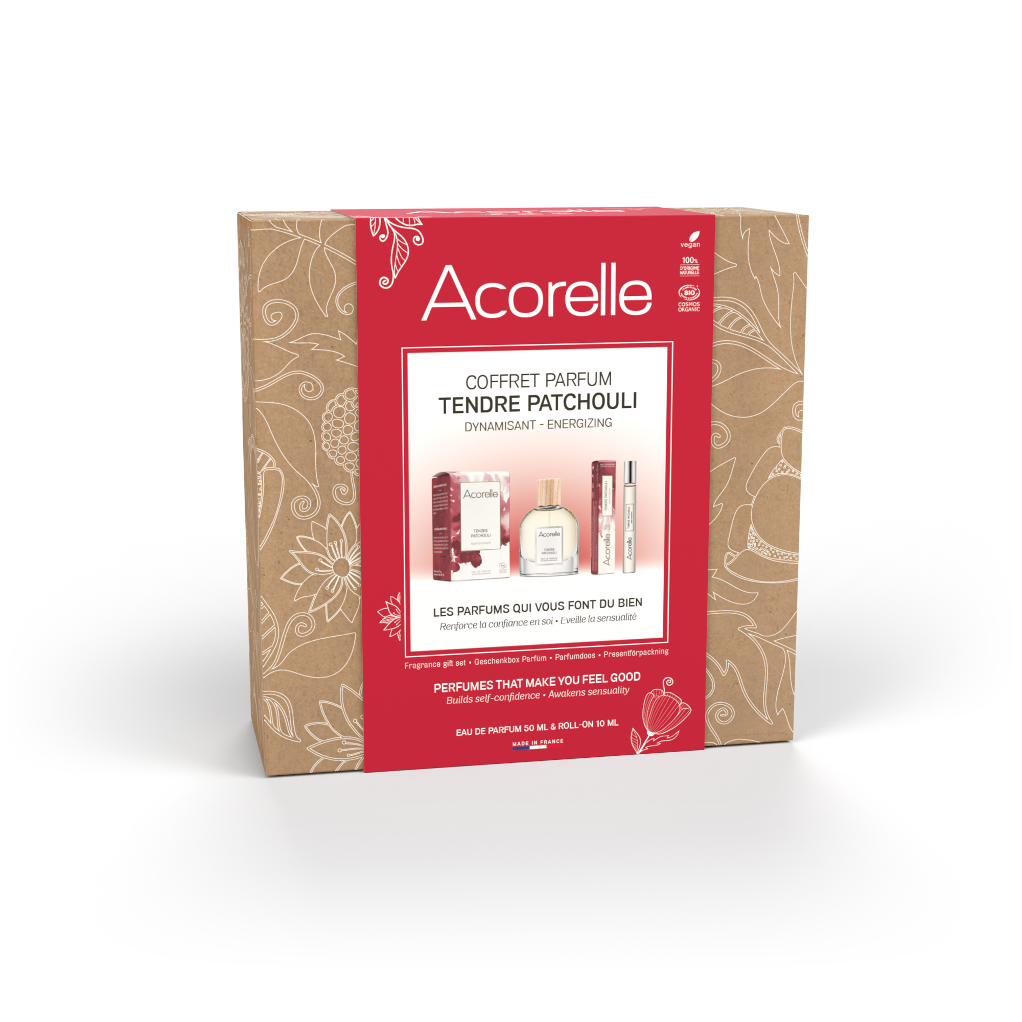 ACORELLE COFANETTO PROFUMO TENDRE PATCHOULI 50ML + 10ML