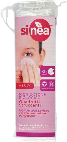 QUADROTTI STRUCCANTI COTONE IDROFILO 80 PEZZI