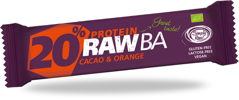 RAW BARRETTA PROTEICA CACAO E ARANCIA 40G