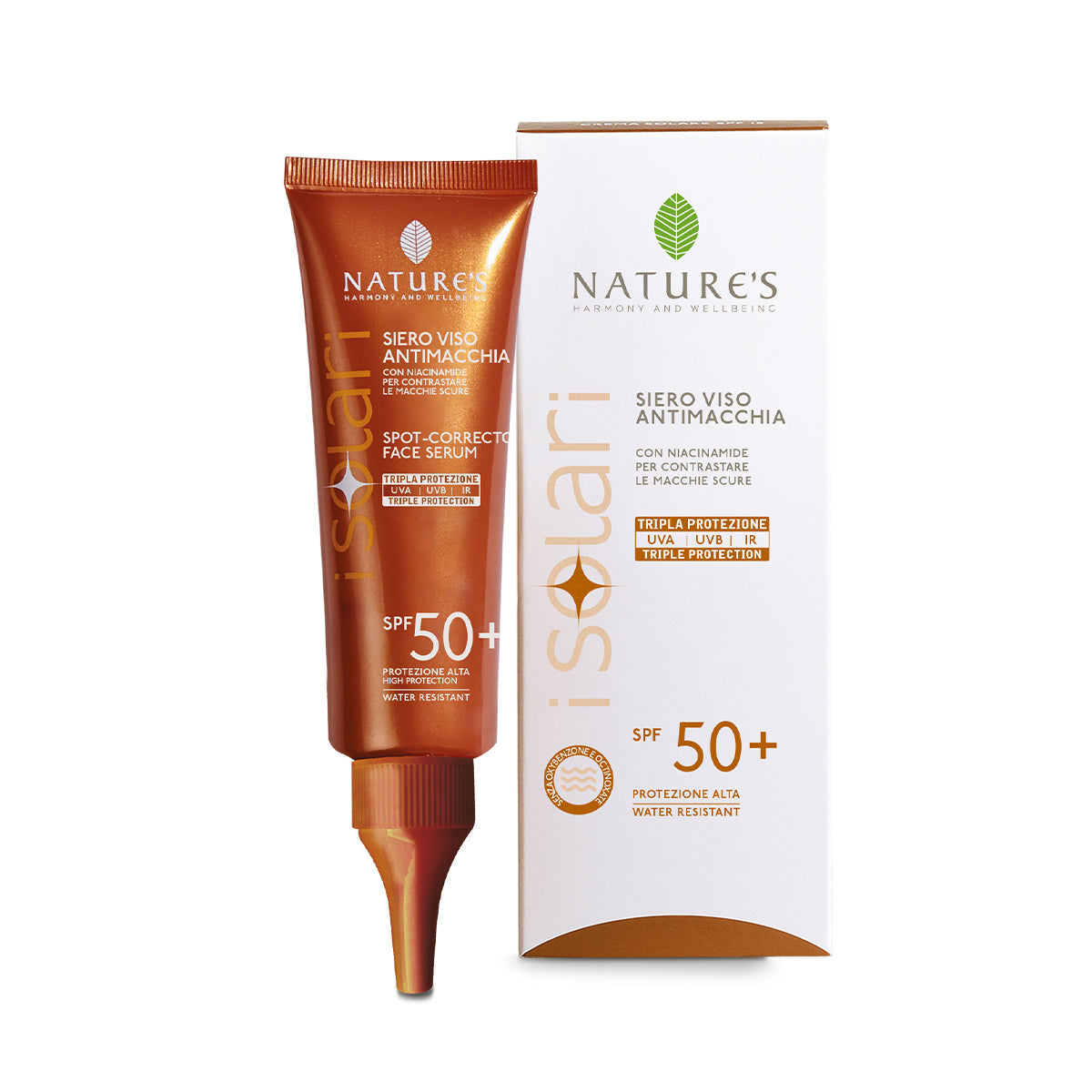 NATURE'S I SOLARI SIERO VISO SPF50+ ANTI MACCHIA 50ML