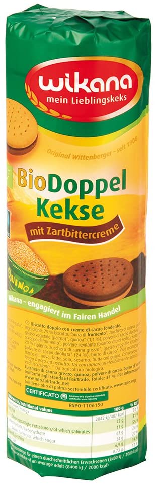 WIKANA BISCOTTI CIOCCOLATO FONDENTE CON QUINOA 330G