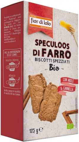 BISCOTTI SPECULOOS FARRO MIELE CANNELLA 125G