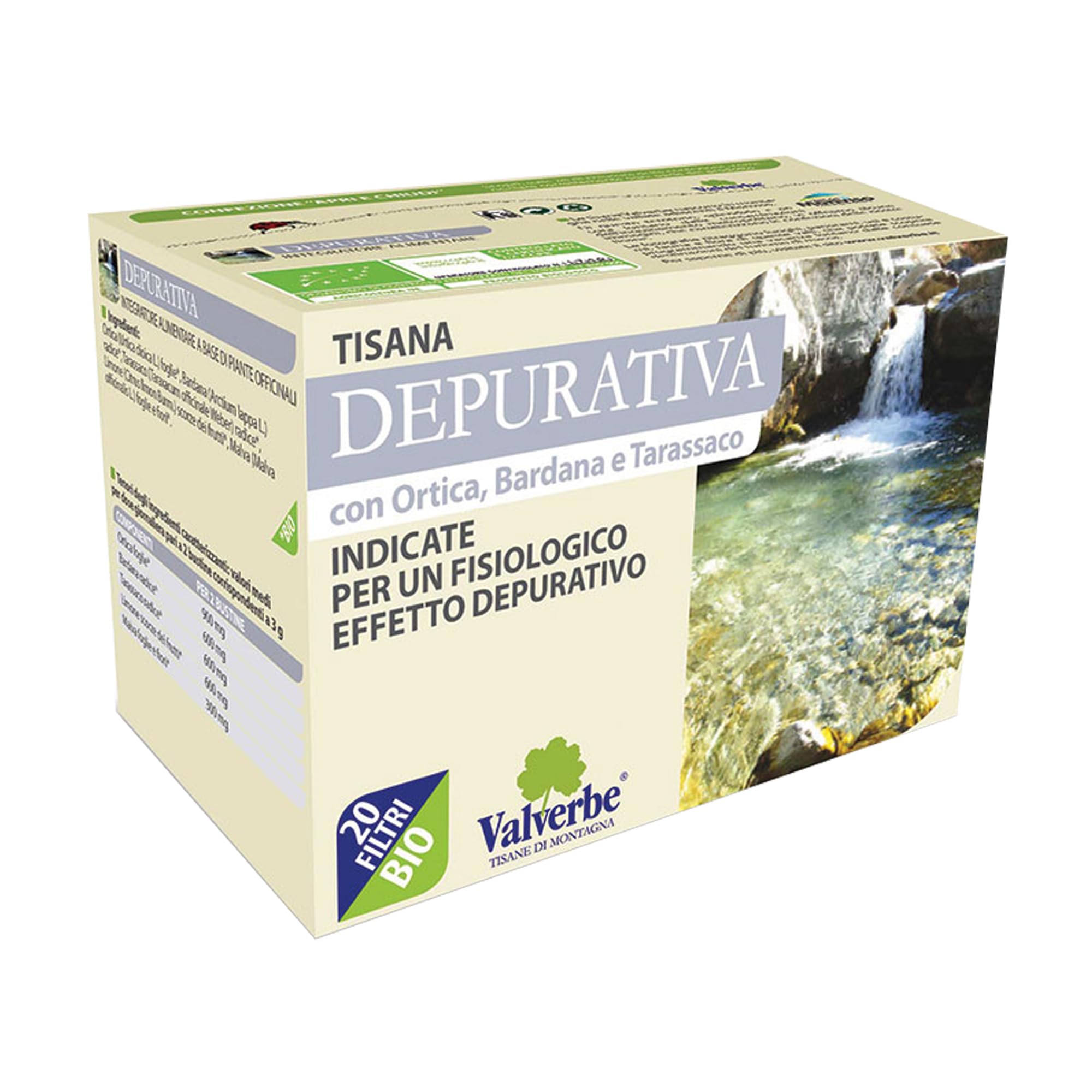 TISANA DEPURATIVA VALVERBE 20 FILTRI