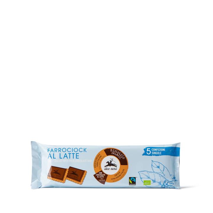 ALCE NERO BISCOTTI FARRO CIOCCOLATO AL LATTE 140G