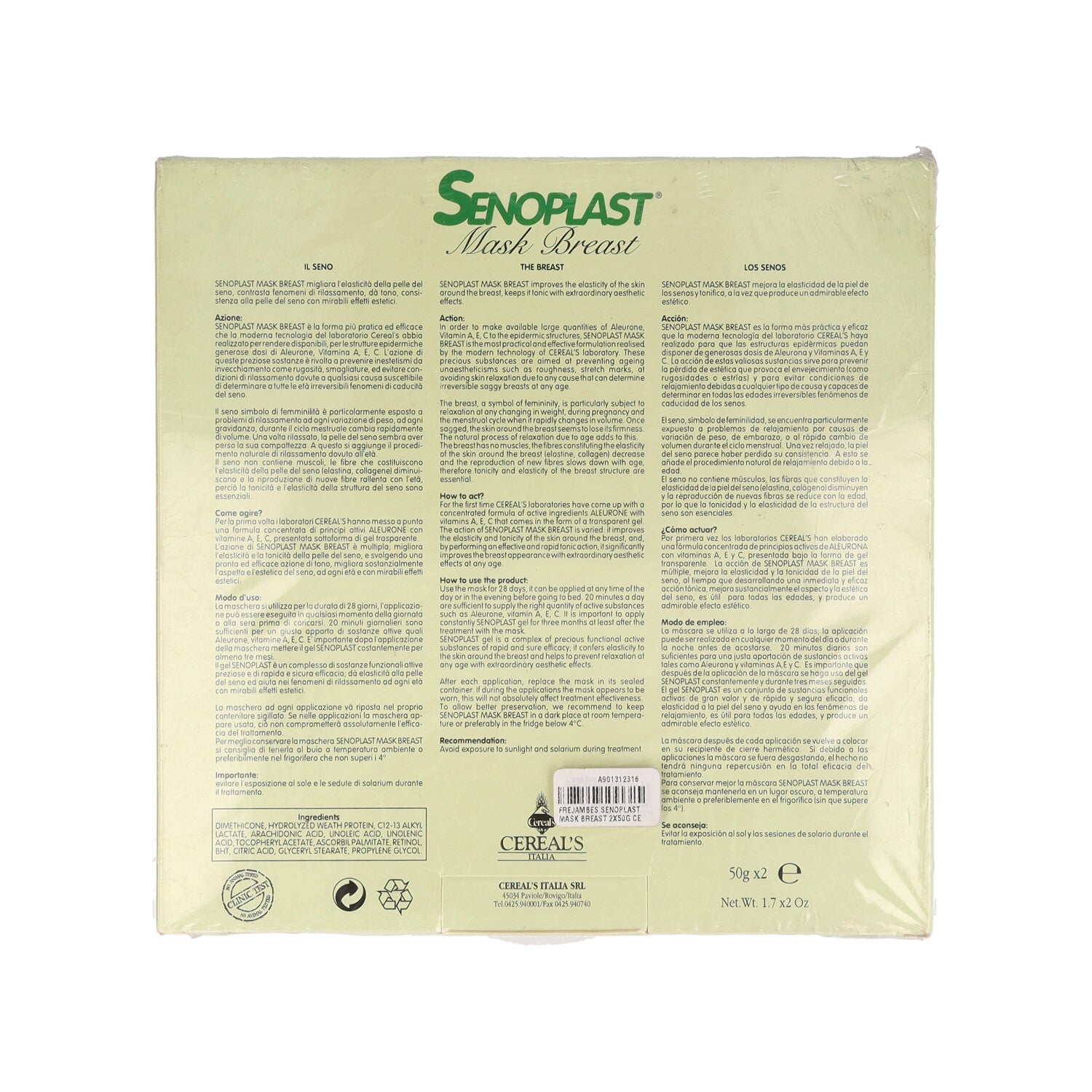 SENOPLAST MASCHERA 50G 2PZ