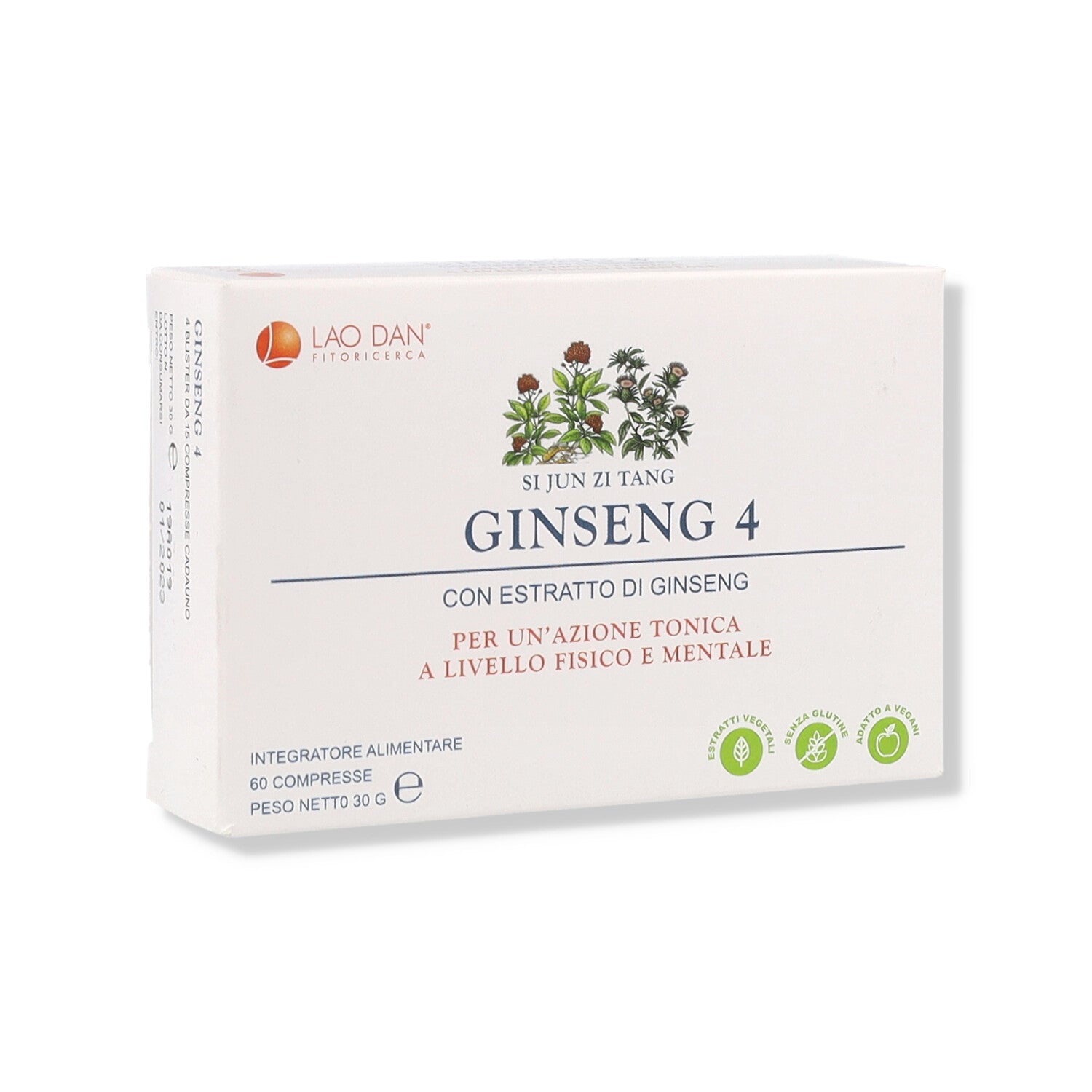 GINSENG 4 60 CPR BLISTER 500MG LAO DAN