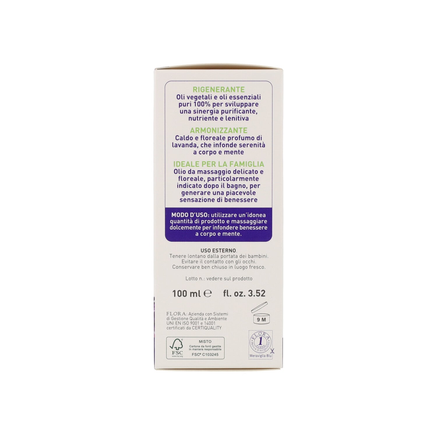 OLIO MASSAGGIO VITALITA 100ML