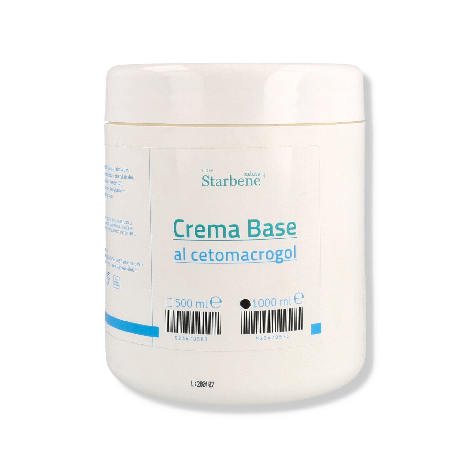 CREMA BASE VASO 1000ML