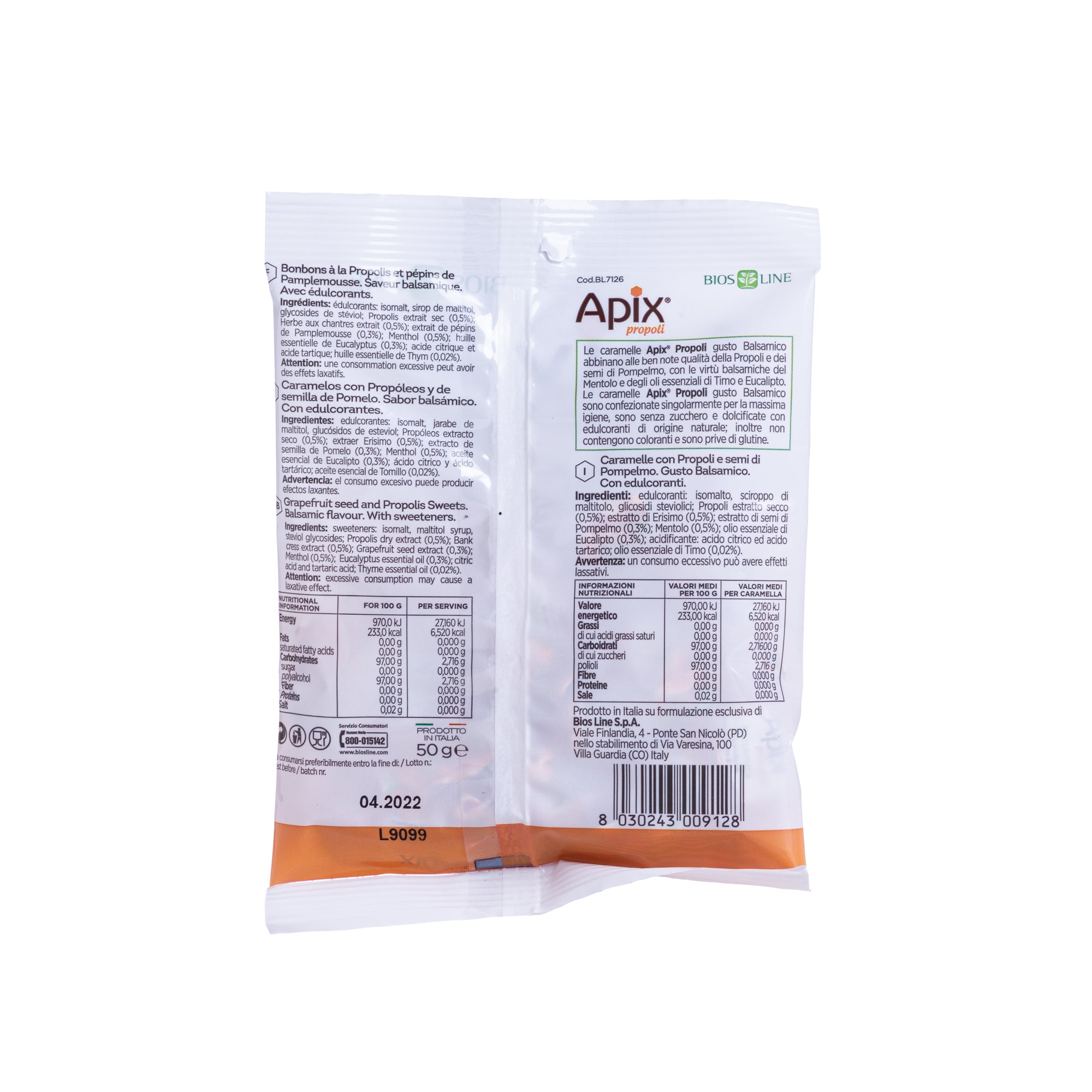 APIX CARAMELLE BALSAMICHE 50 g