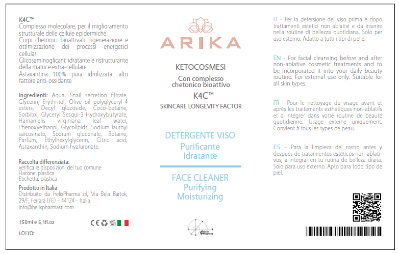 DETERGENTE VISO ARIKA 100ML