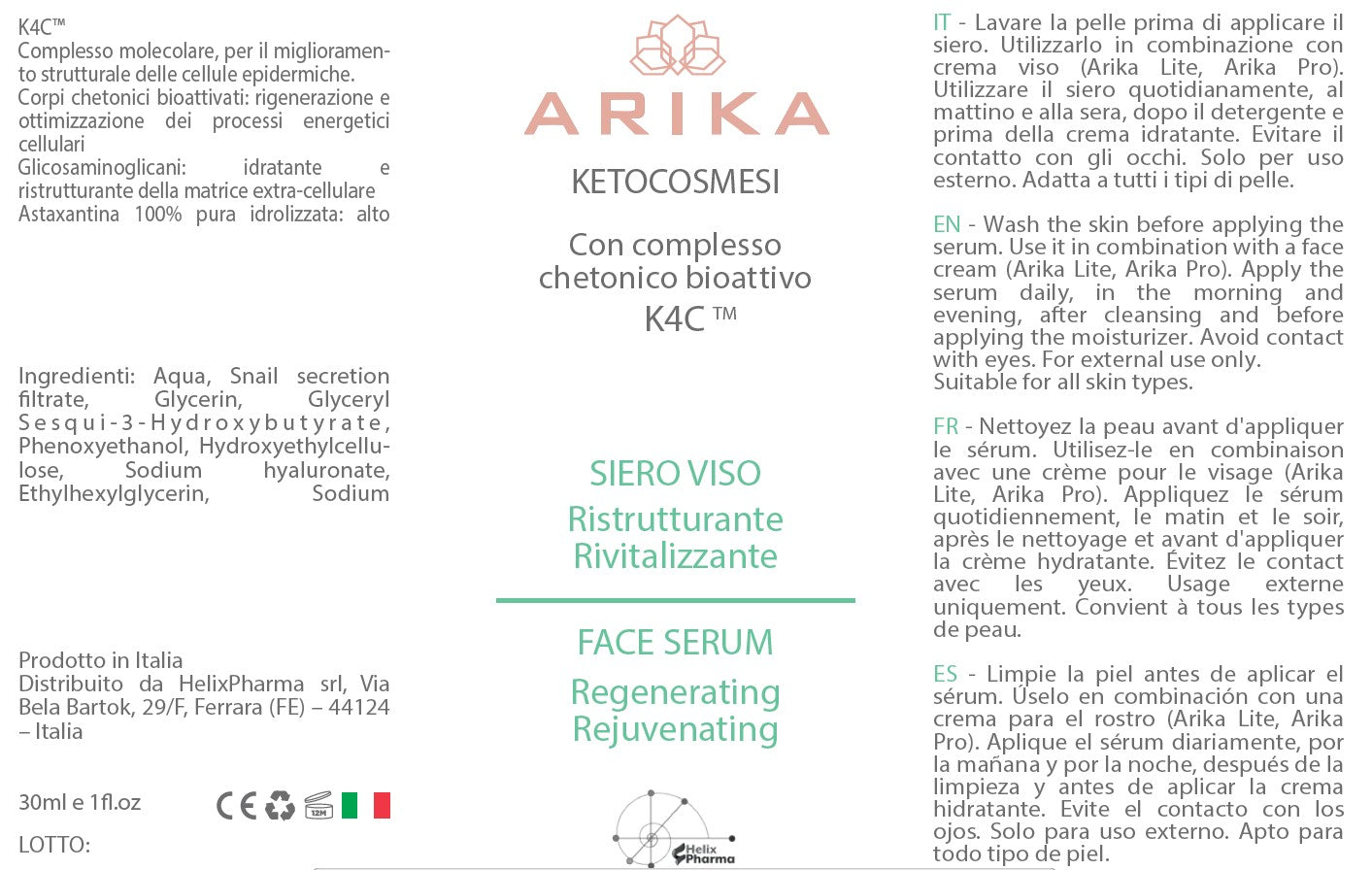 SERUM VISO ARIKA 30ML